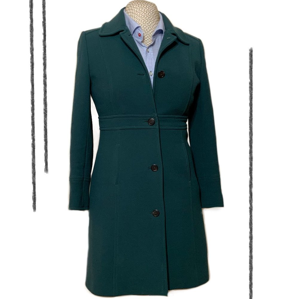 J.Crew Green Lady Day Coat